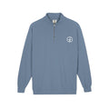Minimal Circle Logo Quarter-Zip Sweatshirt | Small Chest Emblem
