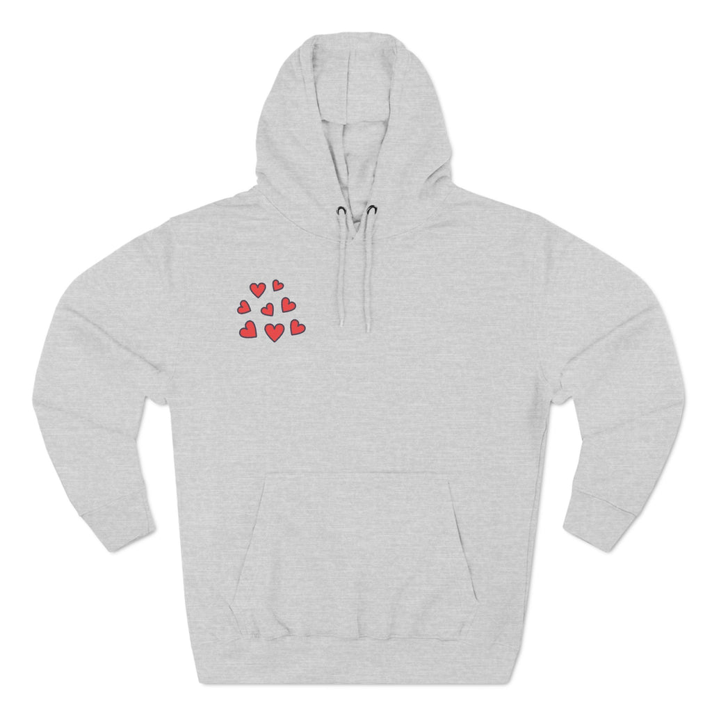 Heart Tic Tac Toe Hoodie | Red Hearts Valentine Game design