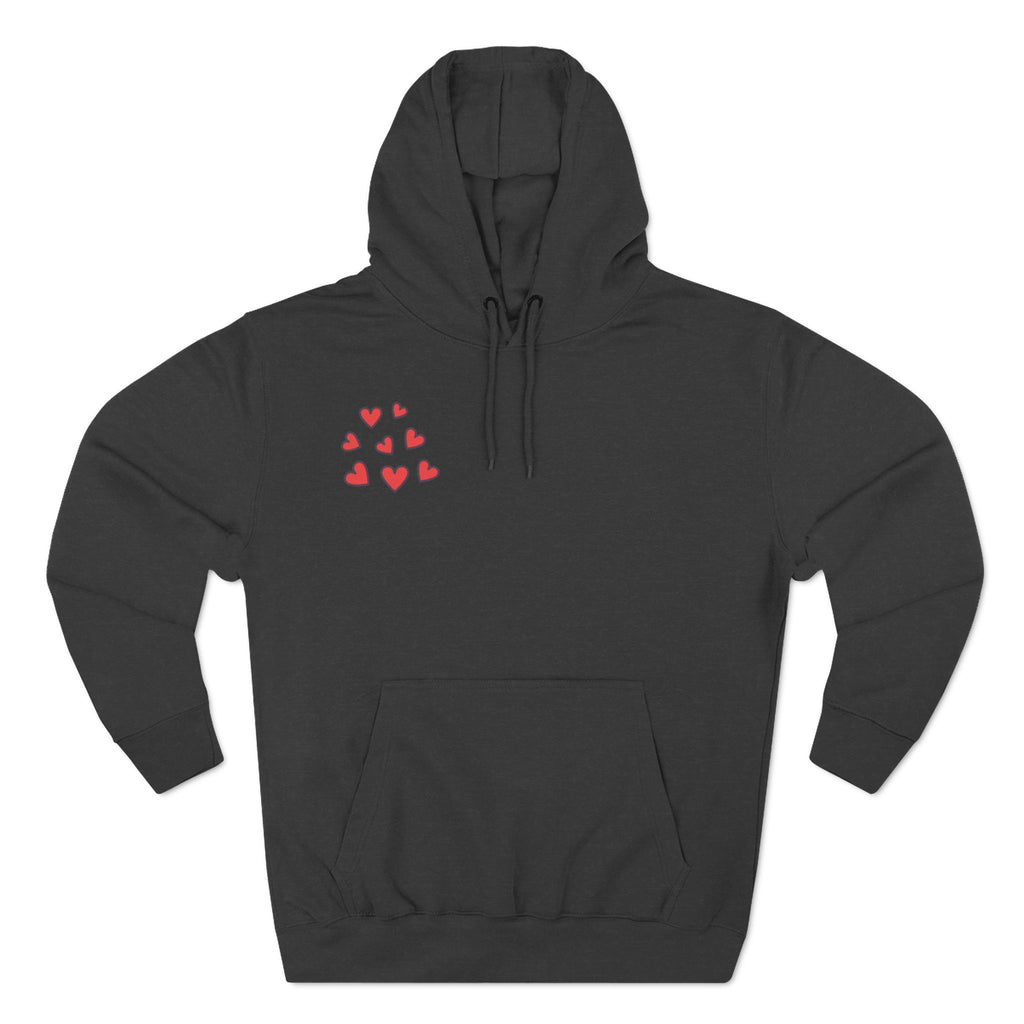 Heart Tic Tac Toe Hoodie | Red Hearts Valentine Game design