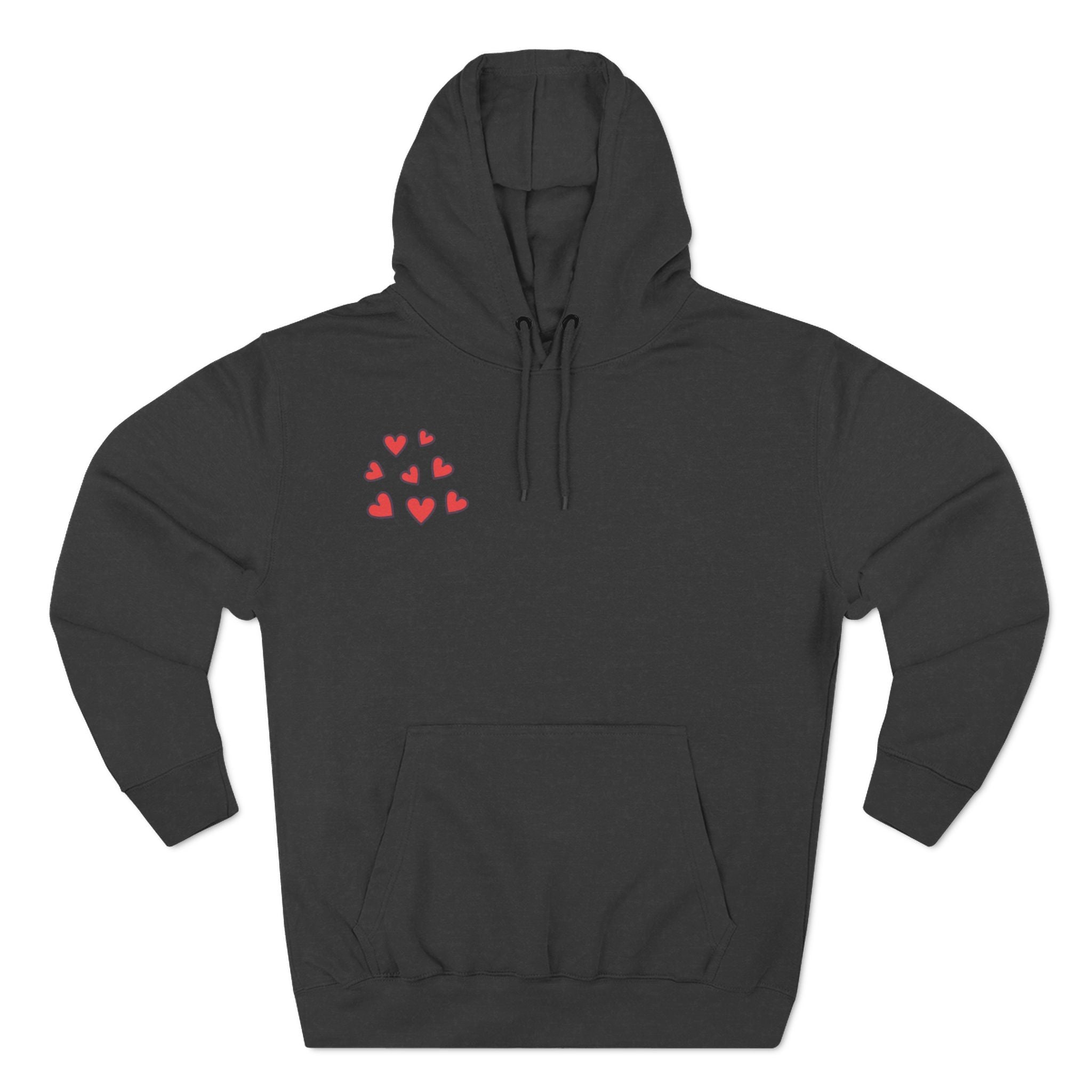 Heart Tic Tac Toe Hoodie | Red Hearts Valentine Game design