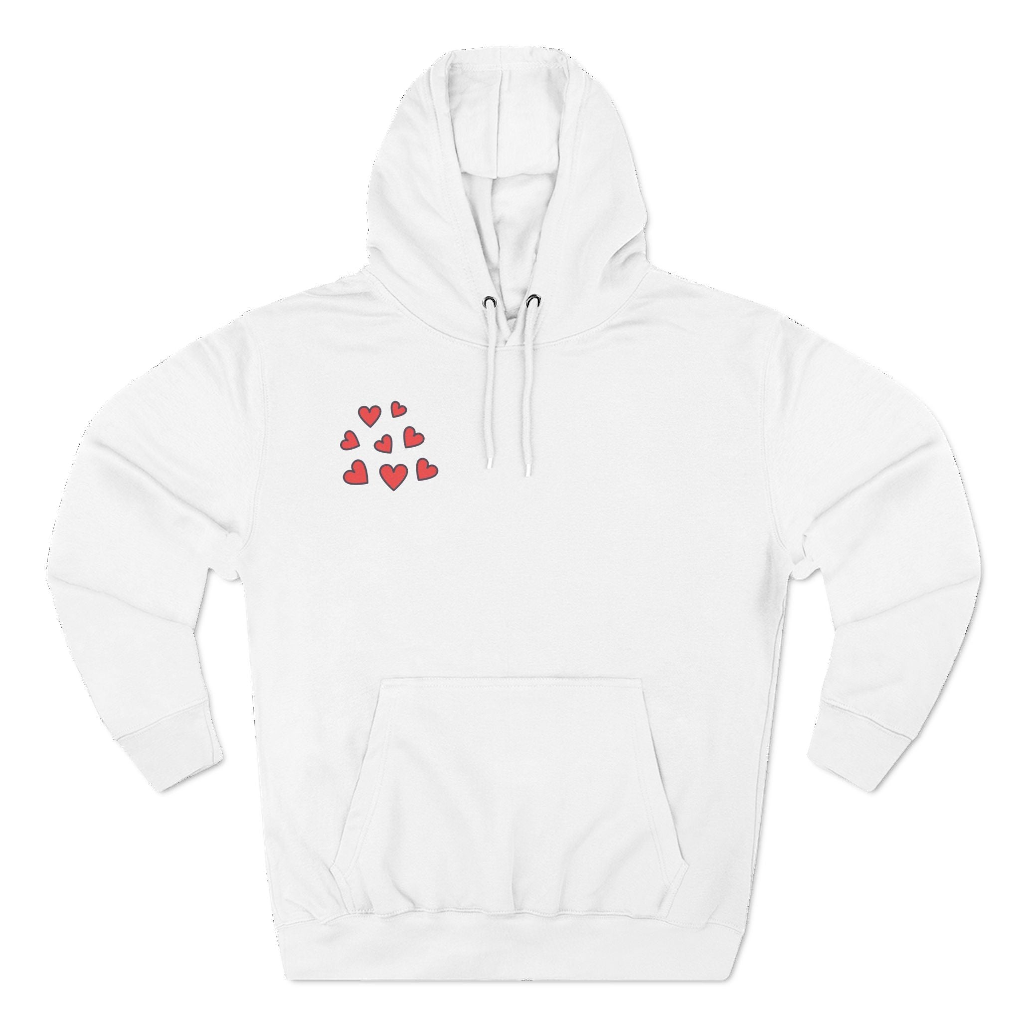 Heart Tic Tac Toe Hoodie | Red Hearts Valentine Game design