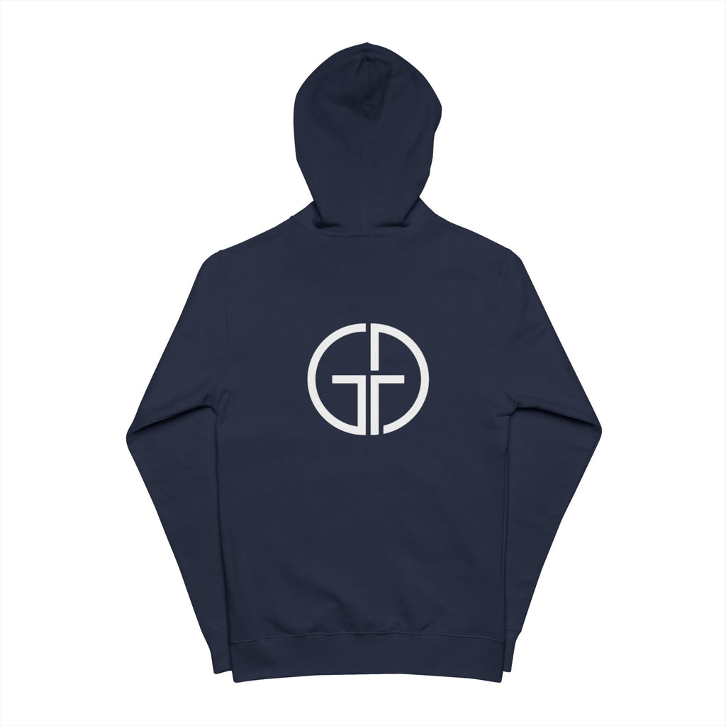 Copy of Blank Navy Zip Hoodie | Plain Full-Zip Hooded Sweatshirt, Ready-to-Print