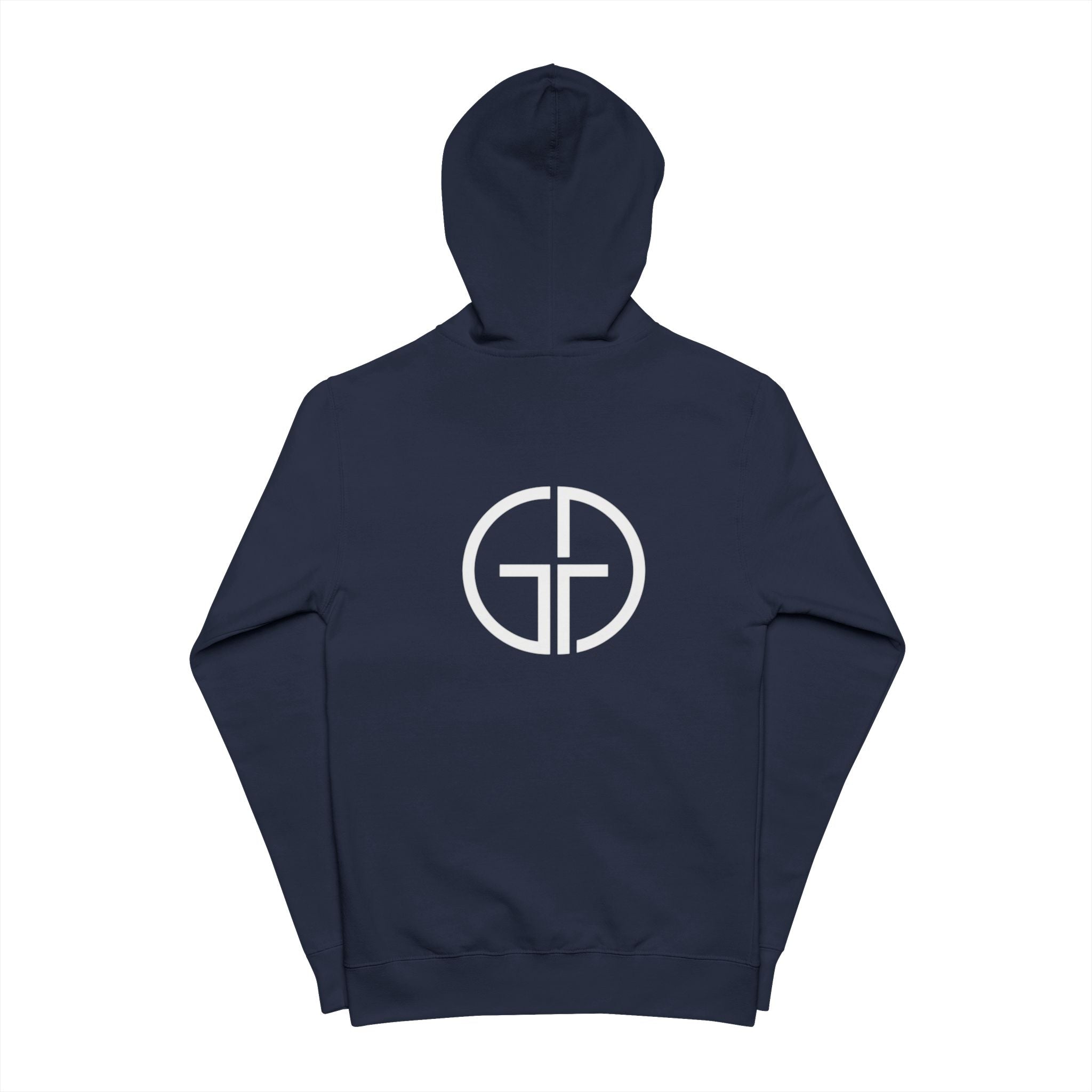 Copy of Blank Navy Zip Hoodie | Plain Full-Zip Hooded Sweatshirt, Ready-to-Print